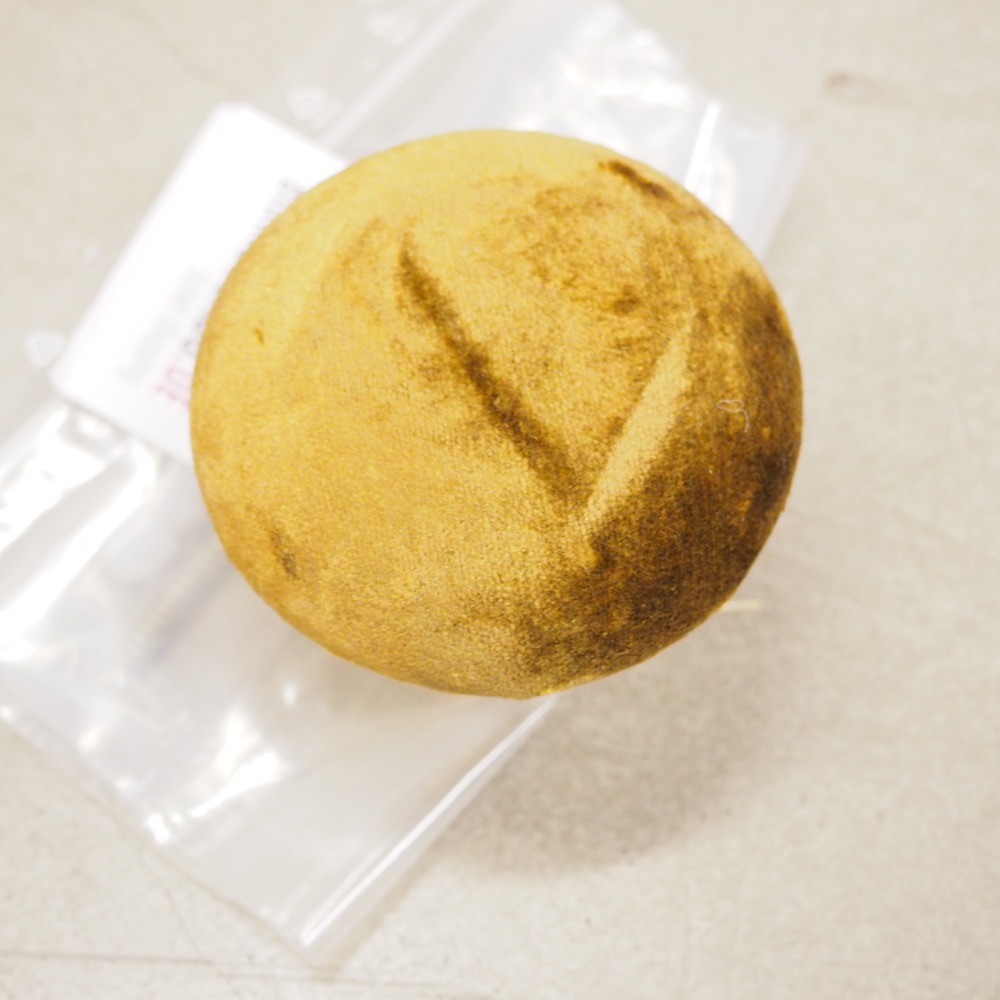 Samt-Wandhaken Peg Ø 8 x T 7 cm senfgelb Deko