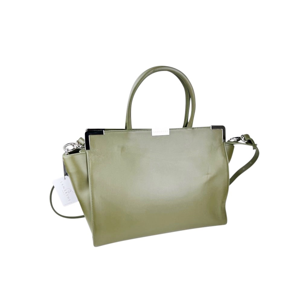 Leder-Handtasche Sac À Main Cute Grün Rindsleder