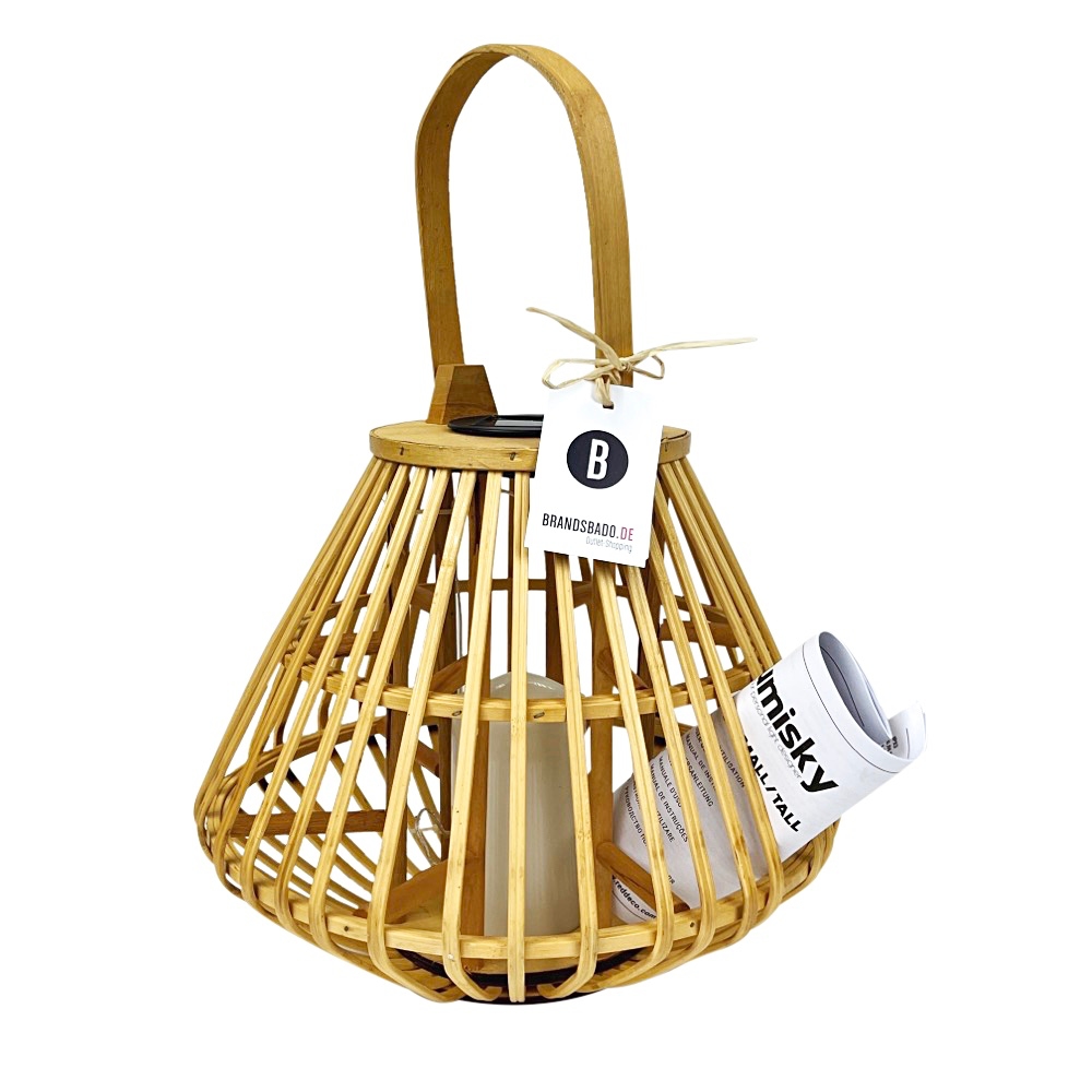 Outdoor Solar LED-Deko Leuchte Havane ca. Ø 33 x 47 cm