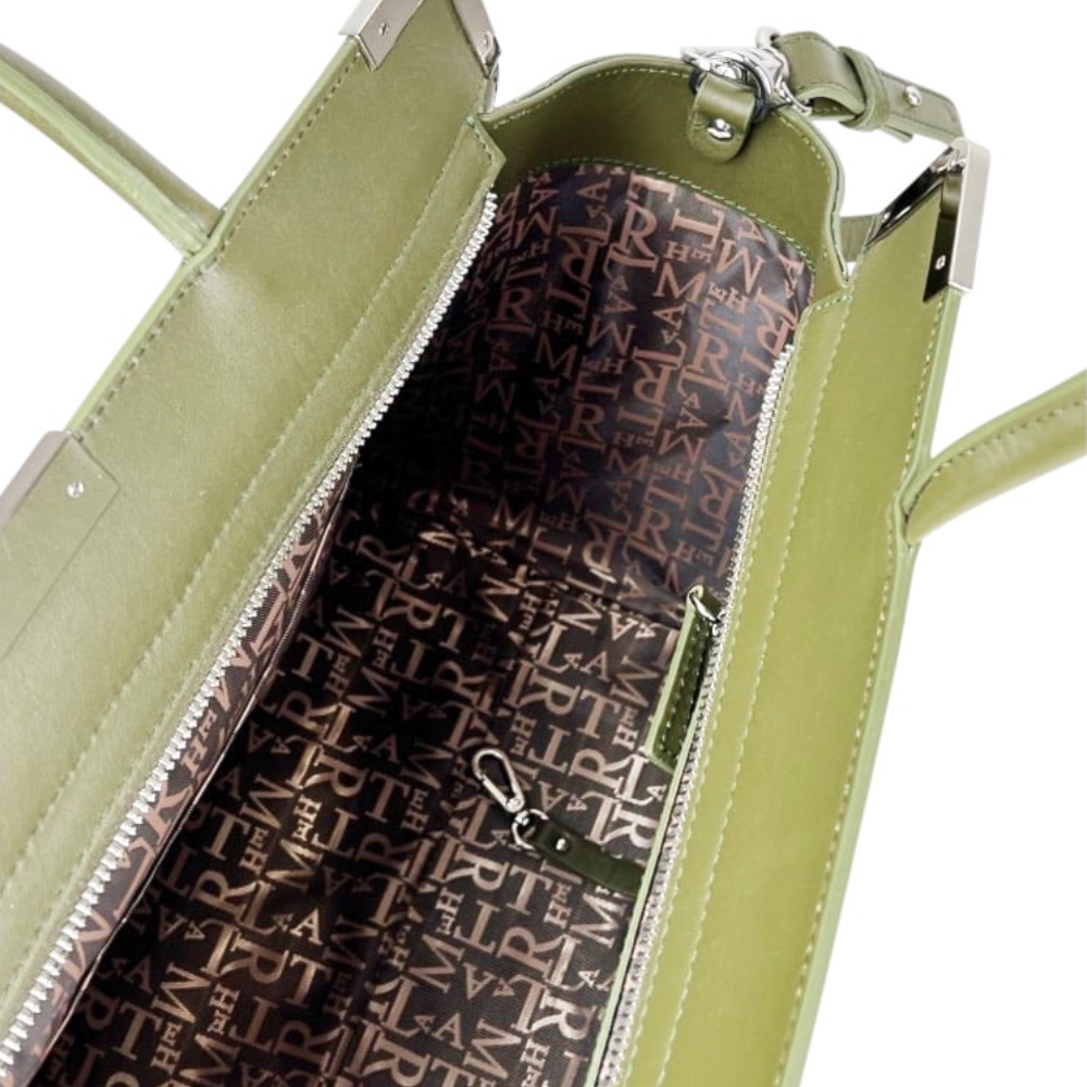 Leder-Handtasche Sac À Main Cute Grün Rindsleder