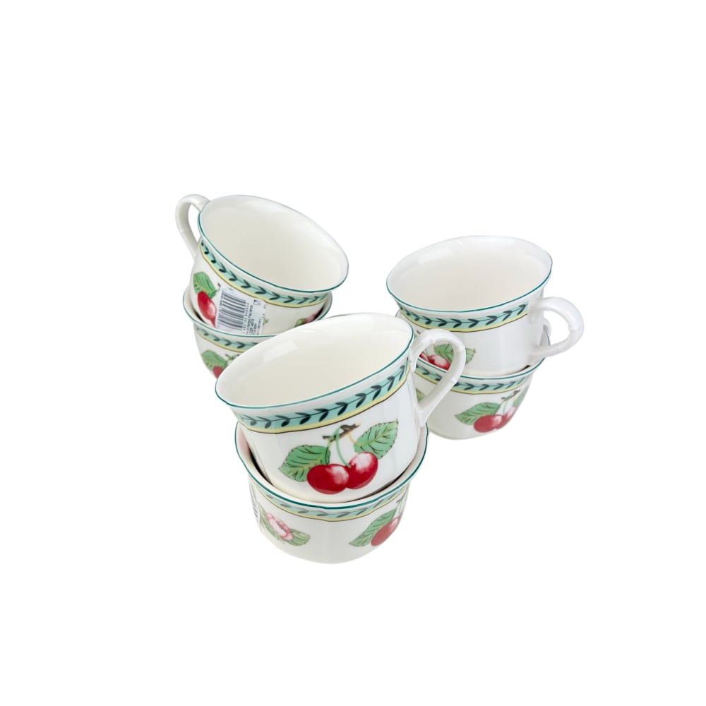 6 x Kaffeetassen French Garden Fleurence ca. 300 ml