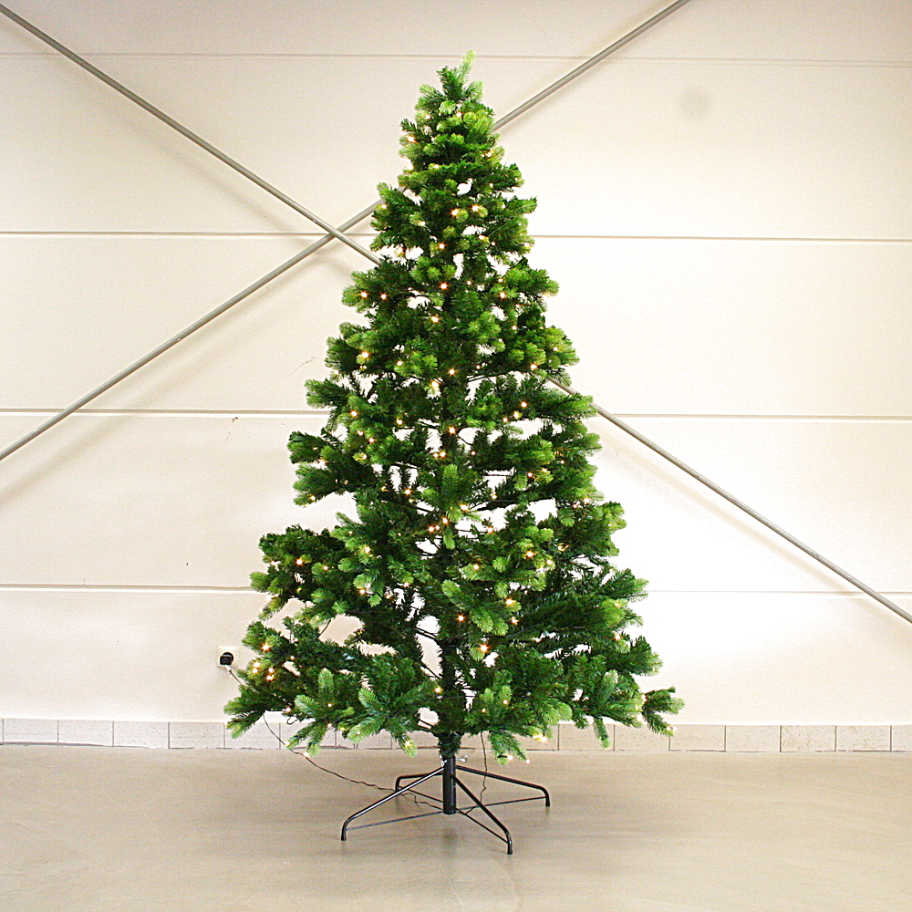 LED-Tannenbaum täuschend echt ca.180 cm LED Kunststoff Metall mittel