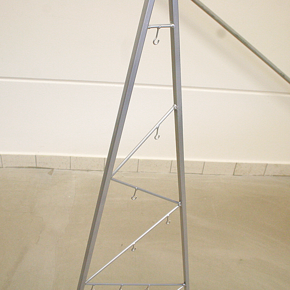Weihnachtsbaum Zickzack ca. H150 cm Grau /silber