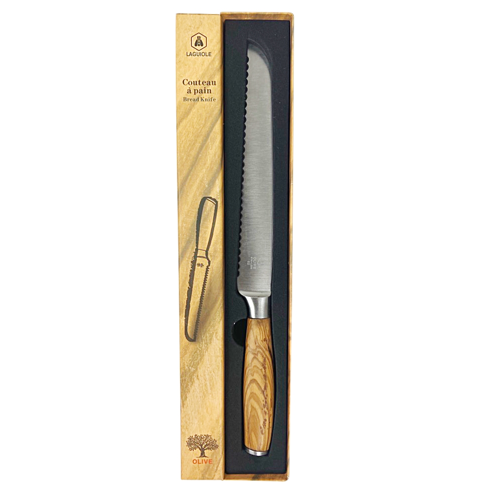 Brotmesser Sophia Silberfarben Natur ca. 35x 3 cm