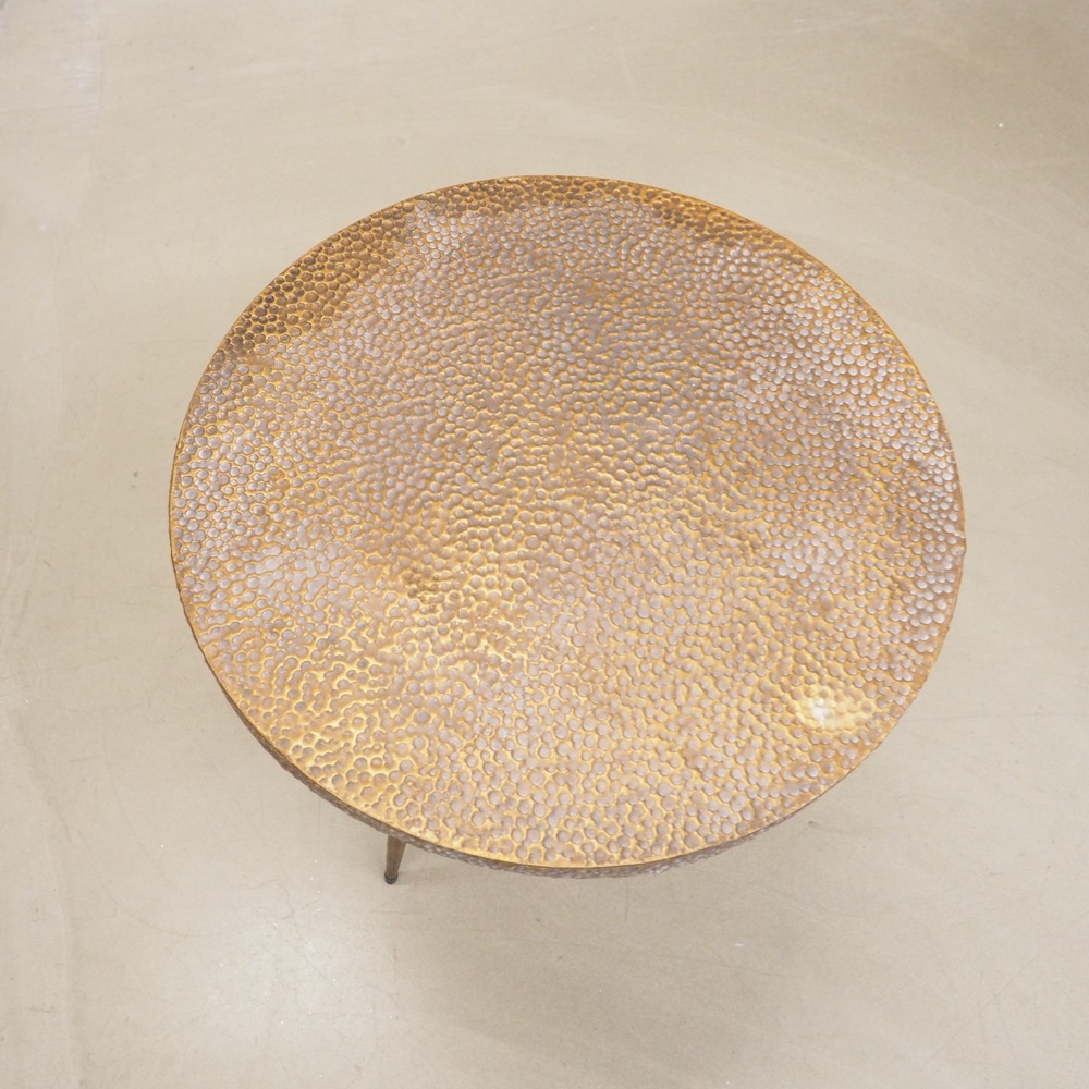 Beistelltisch Cordoba Ø/H ca. 55 cm Eisen antikgold