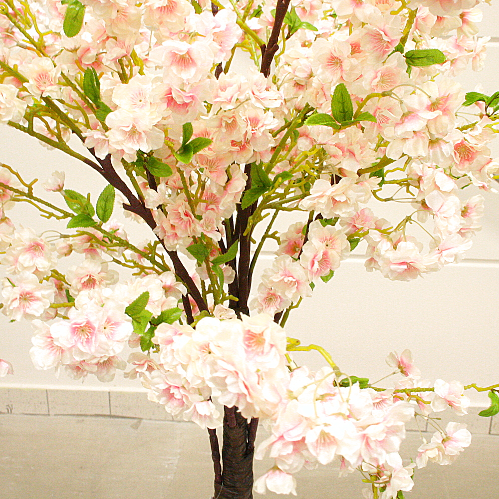 Kunstpflanze Kirschbaum rosa Polyester Kunststoff ca. H180 cm