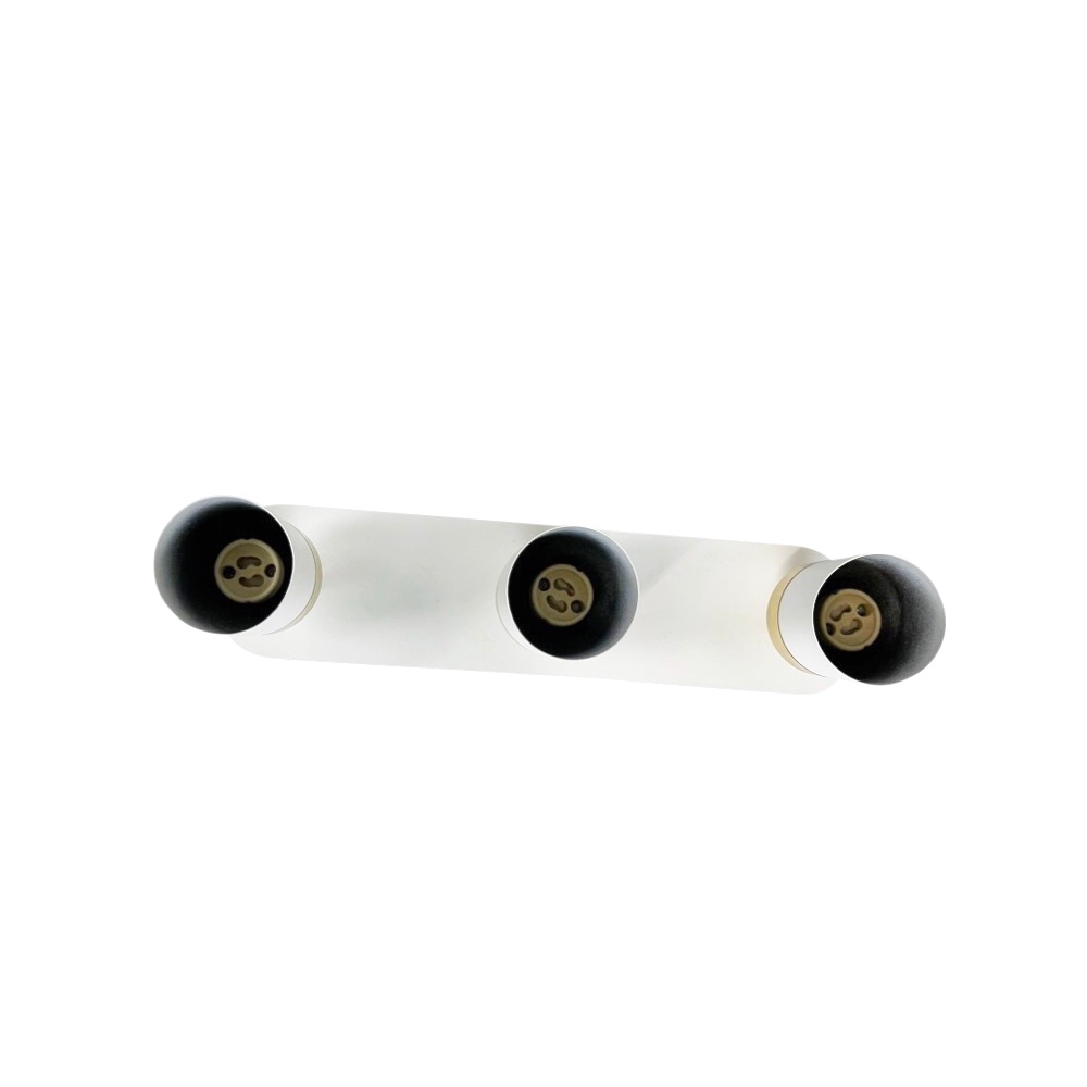 3er-Spot Deckenstrahler Joker Metall Weiß Goldfarben