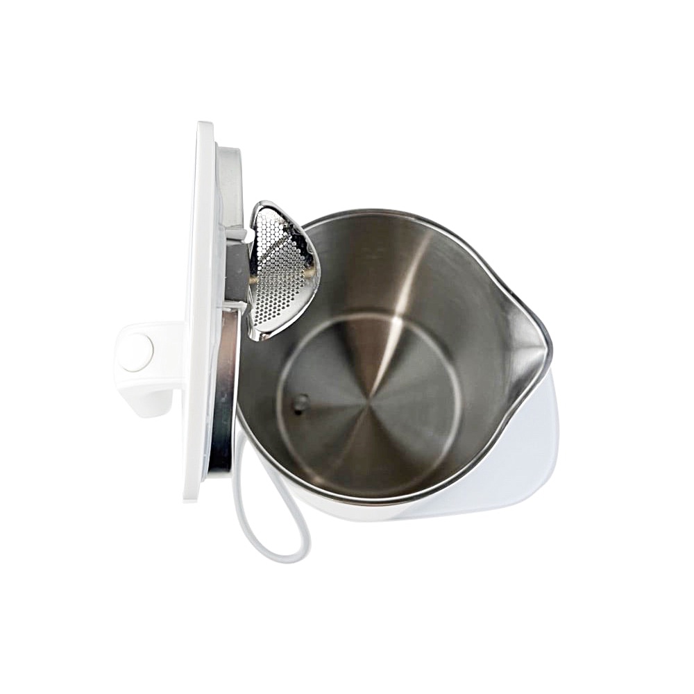 Wasserkocher Enfinigy 1850W Weiß Silber 1.5L Edelstahl