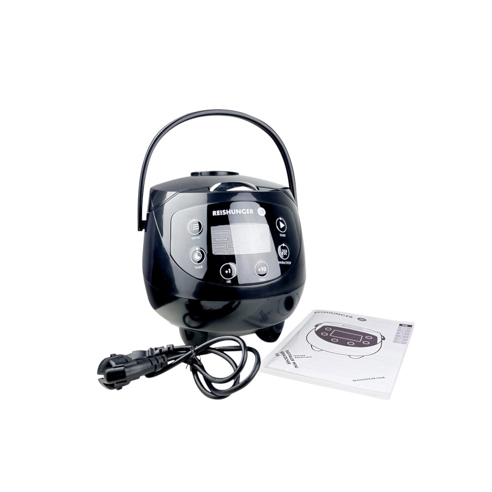 Digitaler Mini-Reiskocher Pro BPA-frei Schwarz Kunststoff