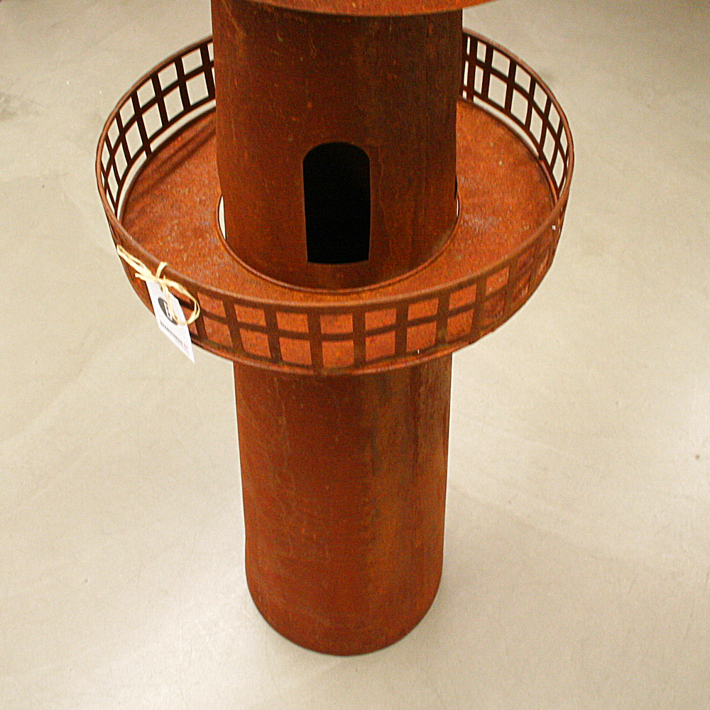 Feuerstelle Leuchtturm rost Gingar ca. H136 cm