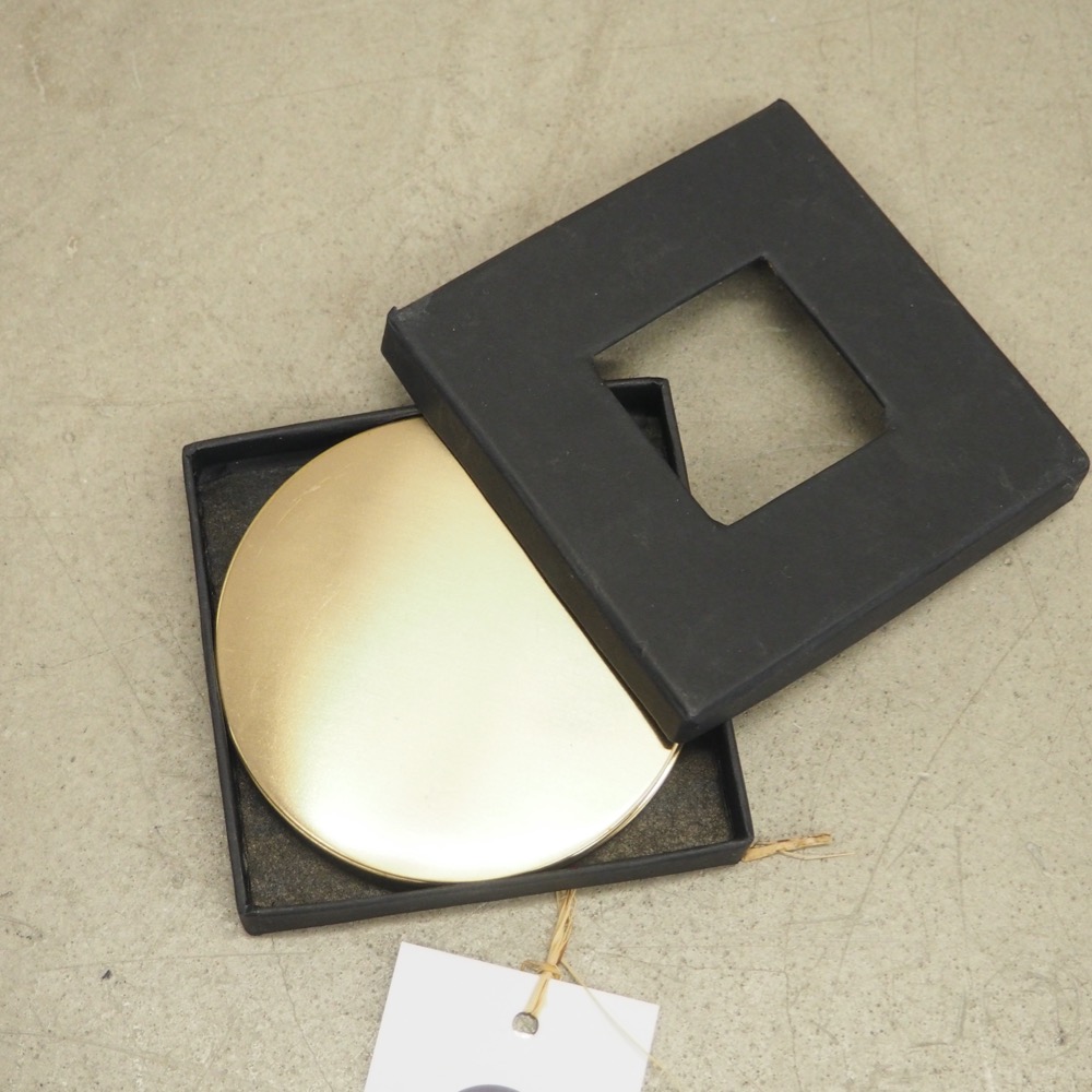 Untersetzer-Set Cheers 4 Stück Ø 10 cm Metall beschichtet gold