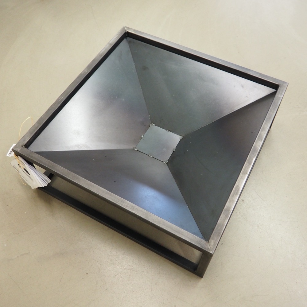Feuerschale Square modern schwarz Metall Feuerstelle Quadrat
