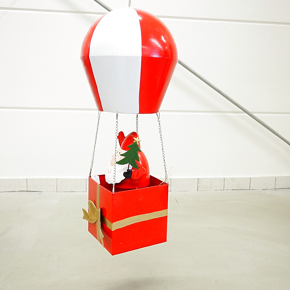 Deko-Objekt Weihnachtsmann Balloon H78cm