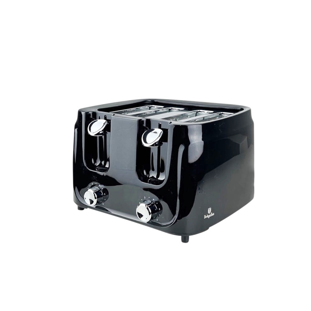 4-Schlitz-Toaster Black Edelstahl Kunststoff Schwarz