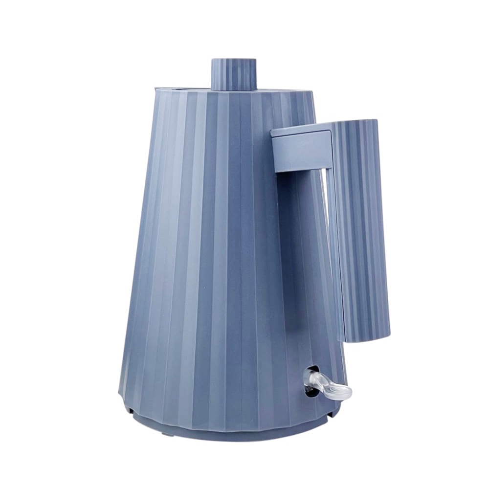 Wasserkocher Plissé mit strukturierter Oberfläche 1 L Blau