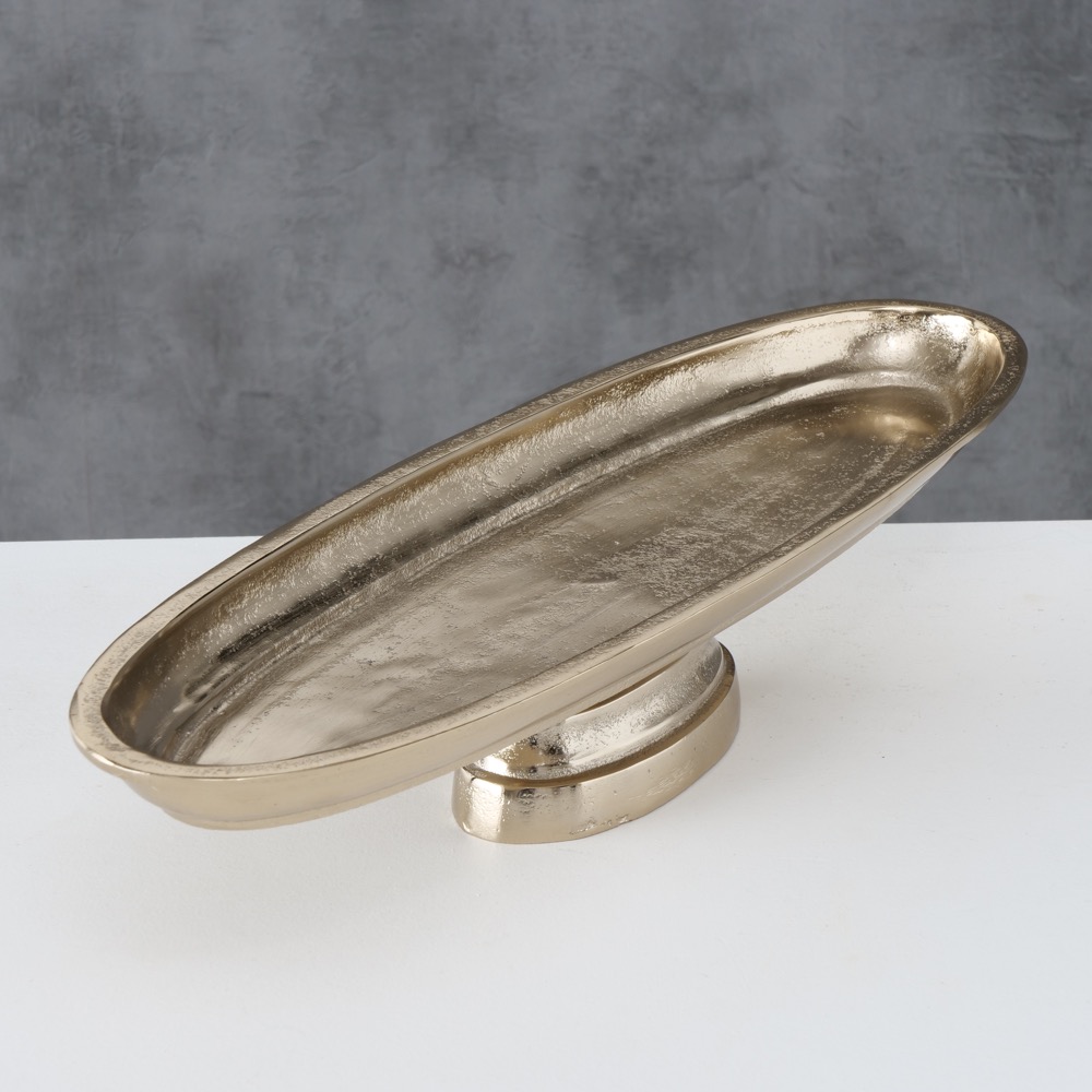 Deko-Teller Teller Etagere Thye Deko Aluminium Champagner