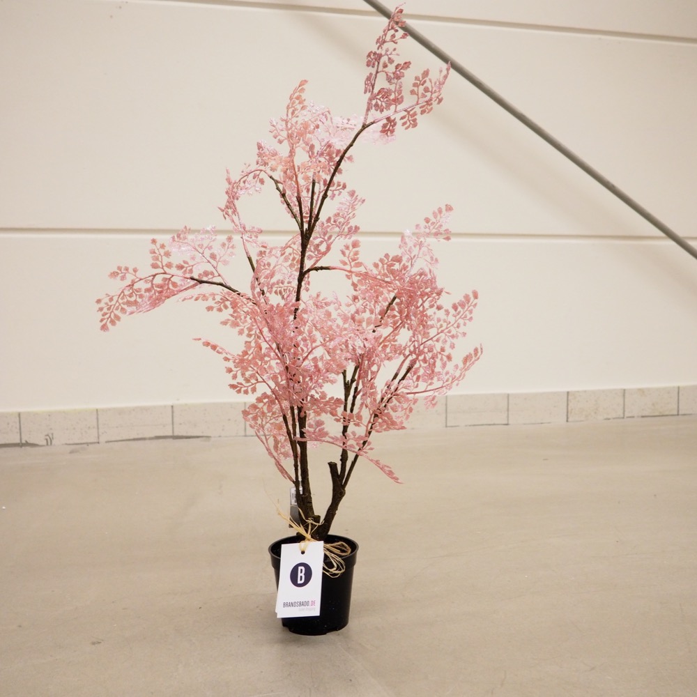 Handgefertigte Kunstpflanze Glitter Topf rosa Deko-Objekt Ø 11cm H 80 cm