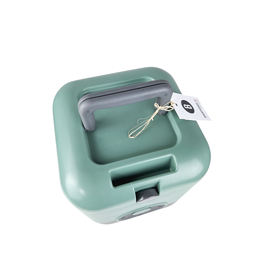 Kühlbox Lizzy mit Lautsprecher Grau Grün Outdoor