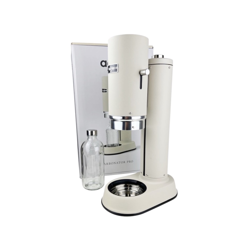Wassersprudler-Set Carbonator Pro Edelstahl Glas Sand 700 ml