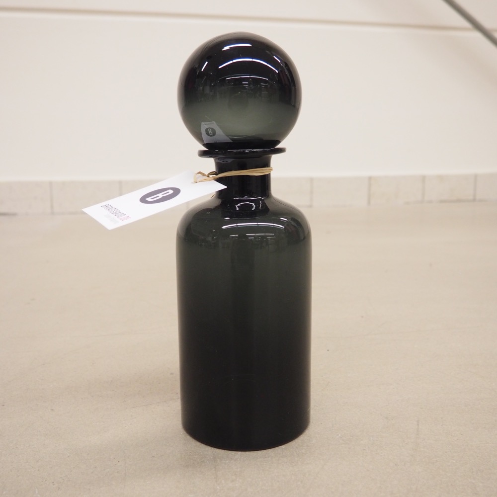 Karaffe Area Glas 29 x Ø 10 cm 1100ml transparent schwarz