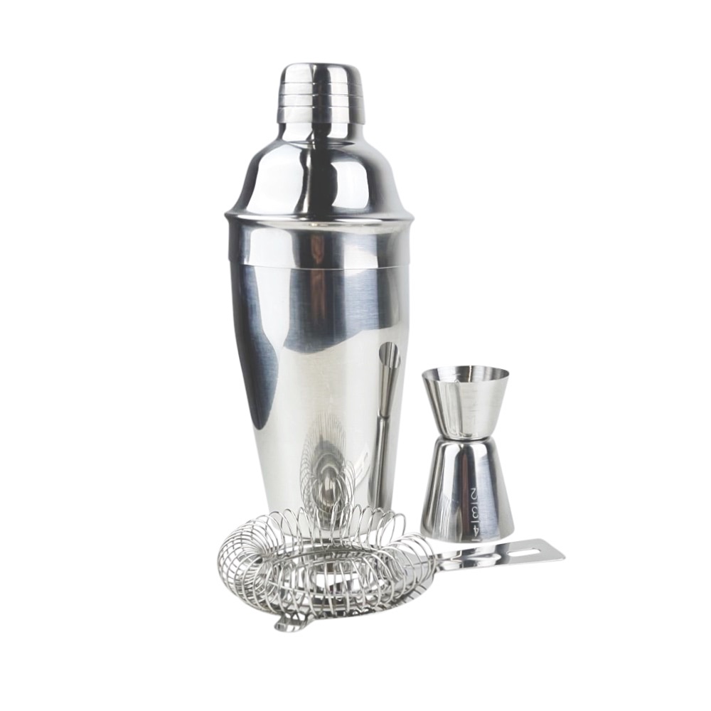 Cocktail-Set Derren 3-tlg. Silber Edelstahl modern