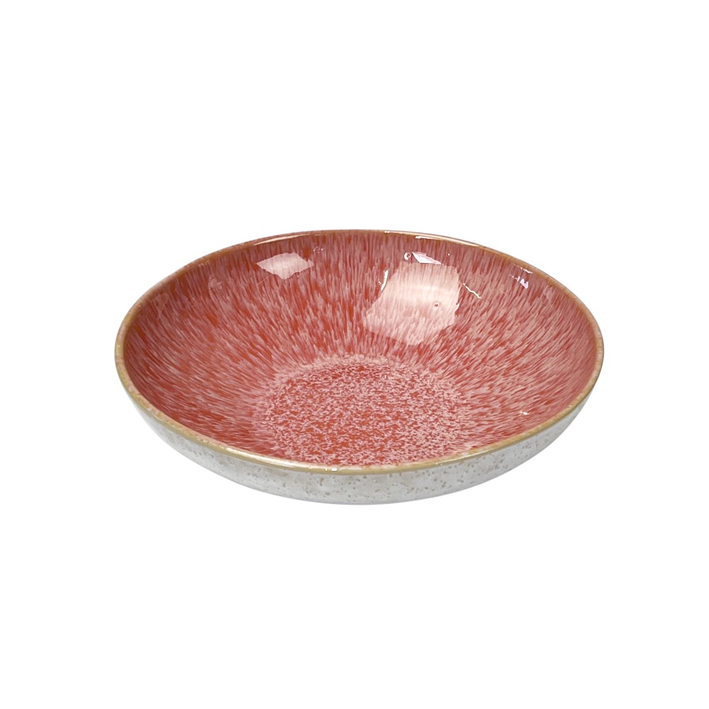 Handbem. Servierschale Pastateller Areia Ø 22cm pink Pastateteller