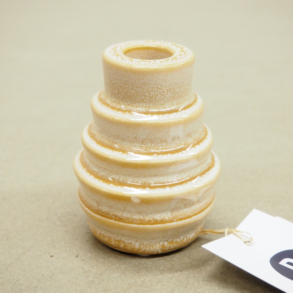 Kerzenhalter Emie aus Steingut Stabkerzen B 7 x H 9 cm