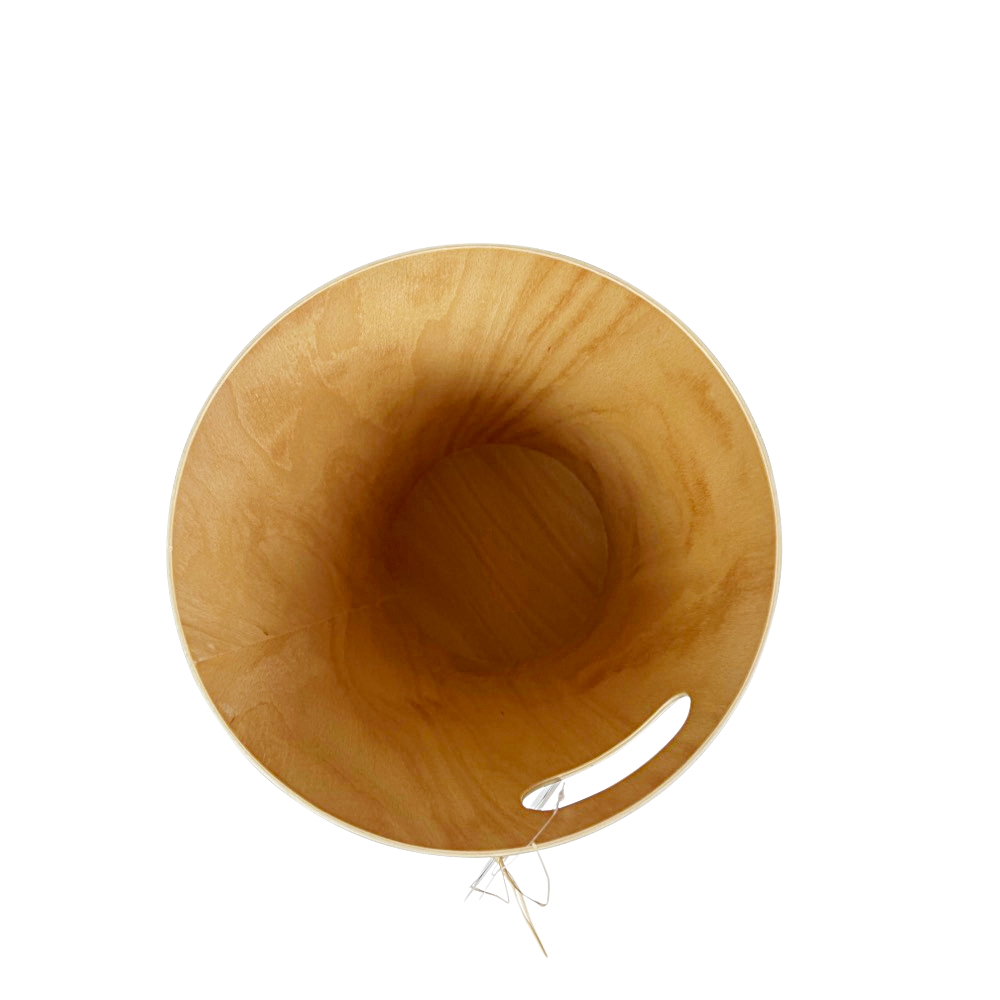 XS Papierkorb Woodrow Can 7,5 L Grau Natur