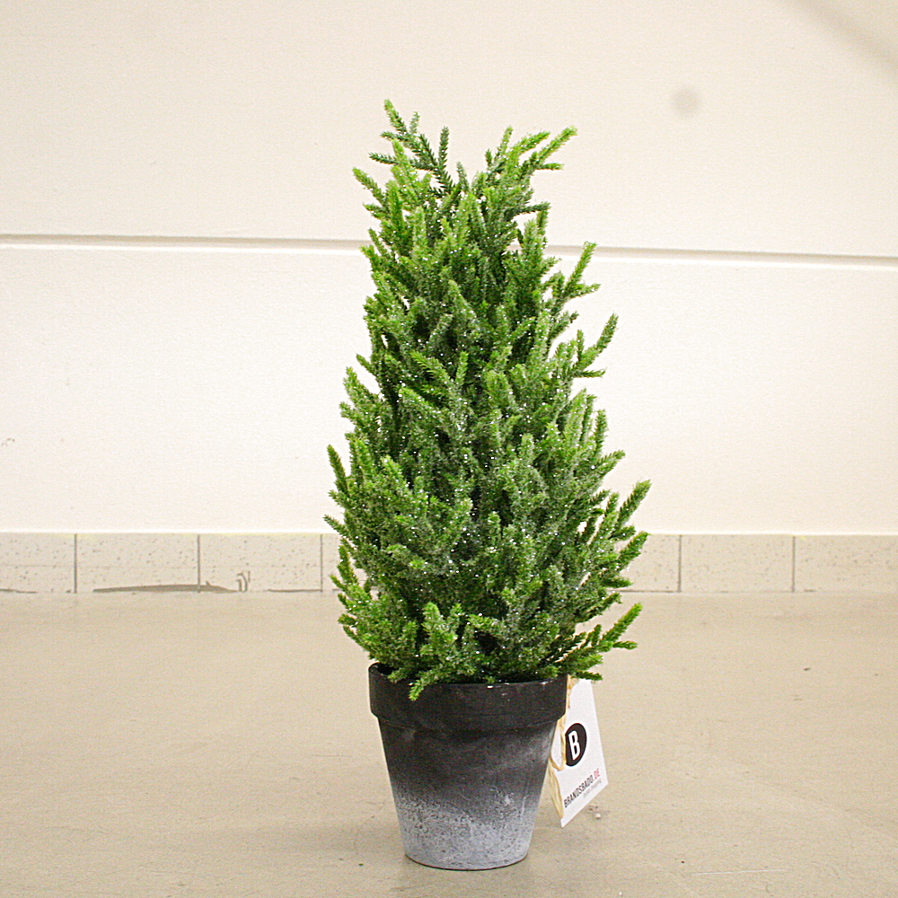Kunstpflanze Tannenbäumchen Glitter ca. H50 cm Ø22 cm