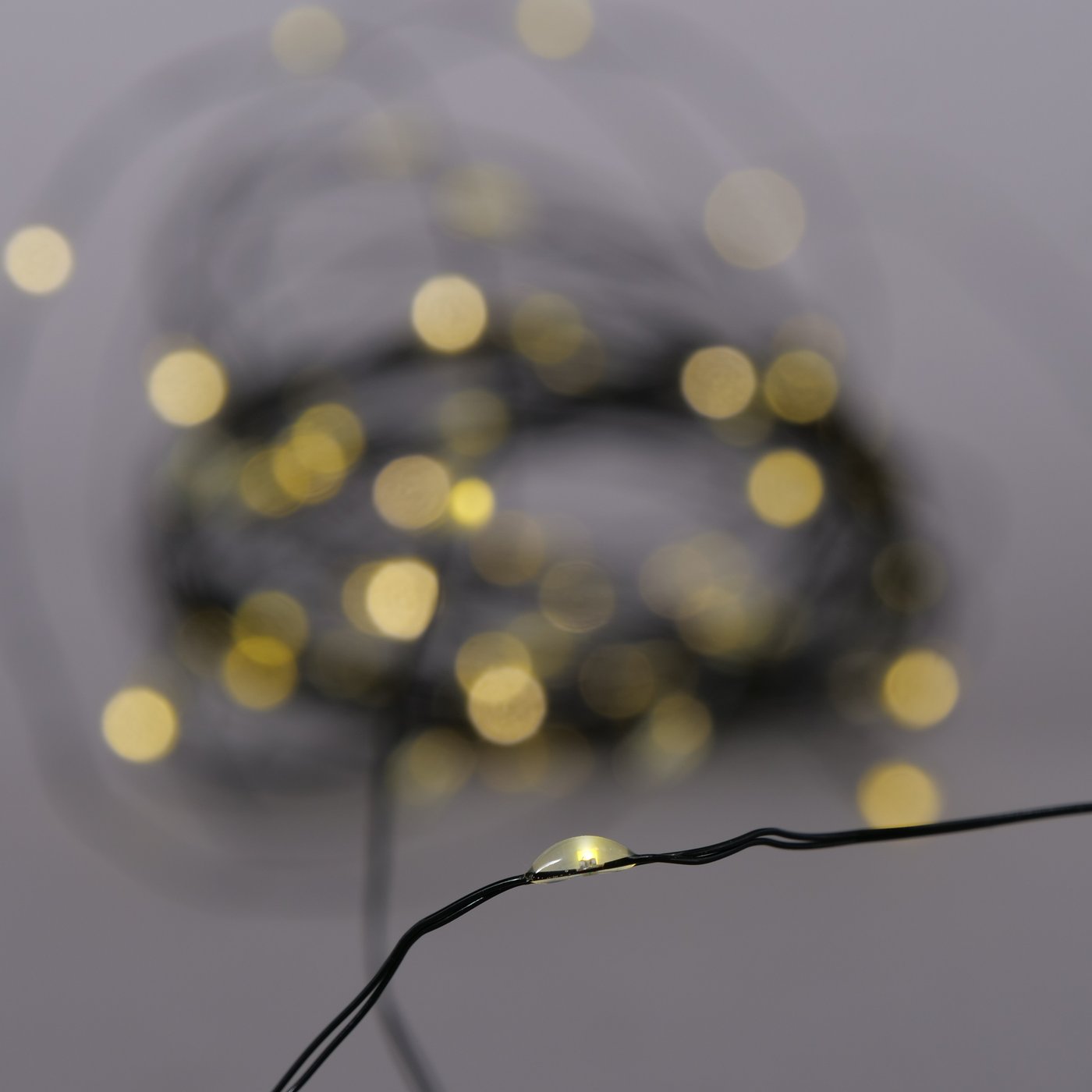 Lichterkette Micro 80 LED Timer 820 cm Länge schwarz indoor