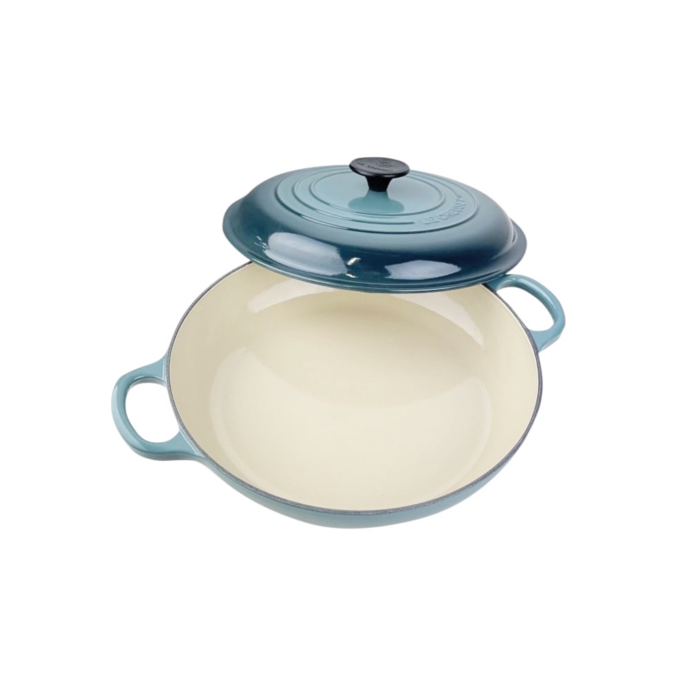 Gusseisen-Bräter Ocean emailliert Ø 26 H 8 cm Füllmenge 2.2 l Blau