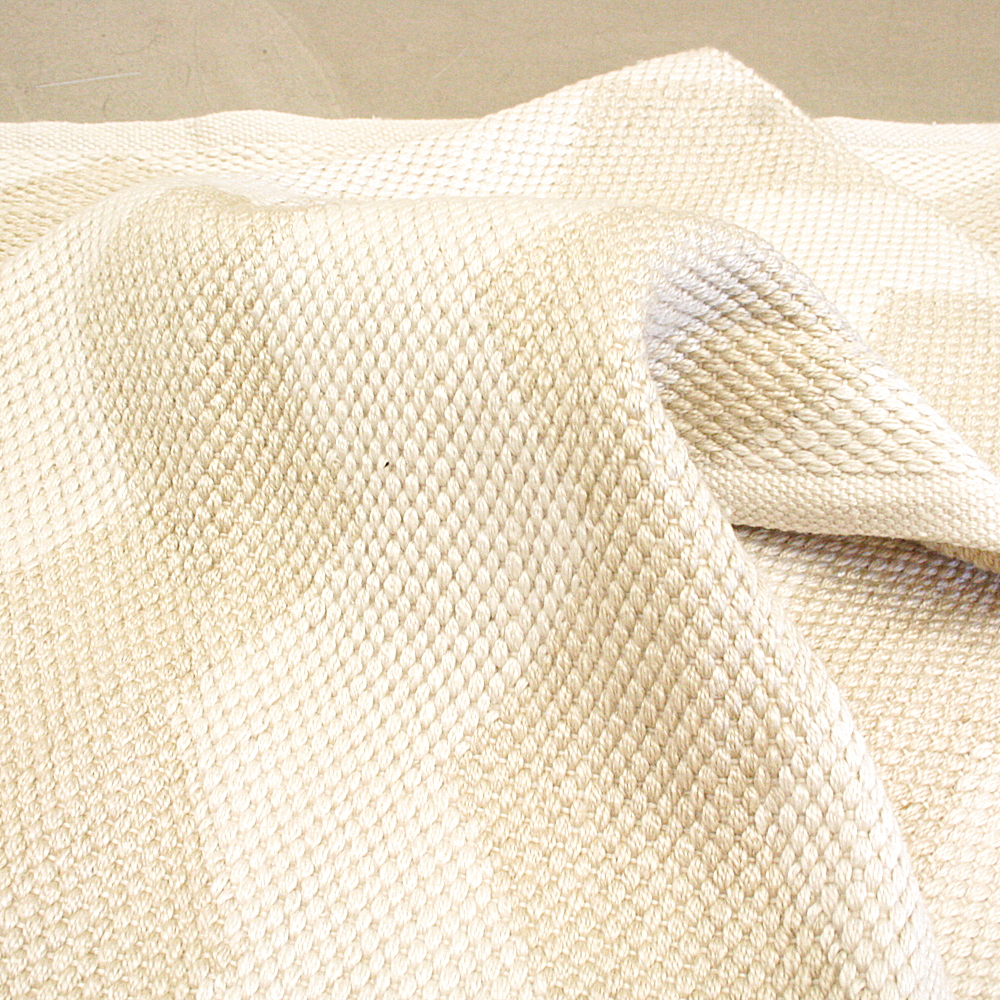 Handgewebter In- und Outdoor-Teppich Bora 80 x 150 cm Zickzack creme
