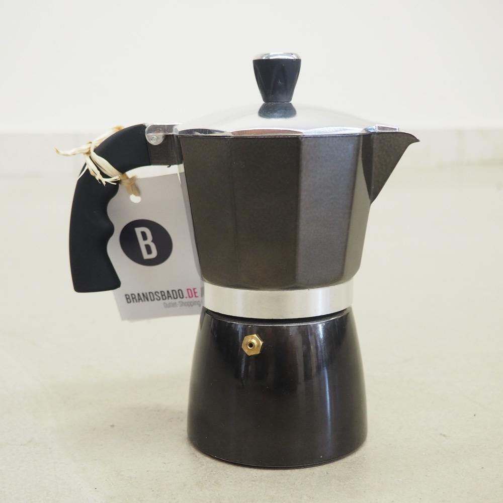 Espressokocher Black Primal Gloss H 19 cm