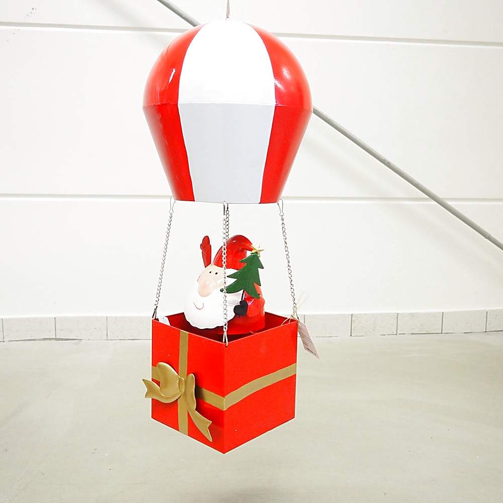 Deko-Objekt Weihnachtsmann Balloon H78cm