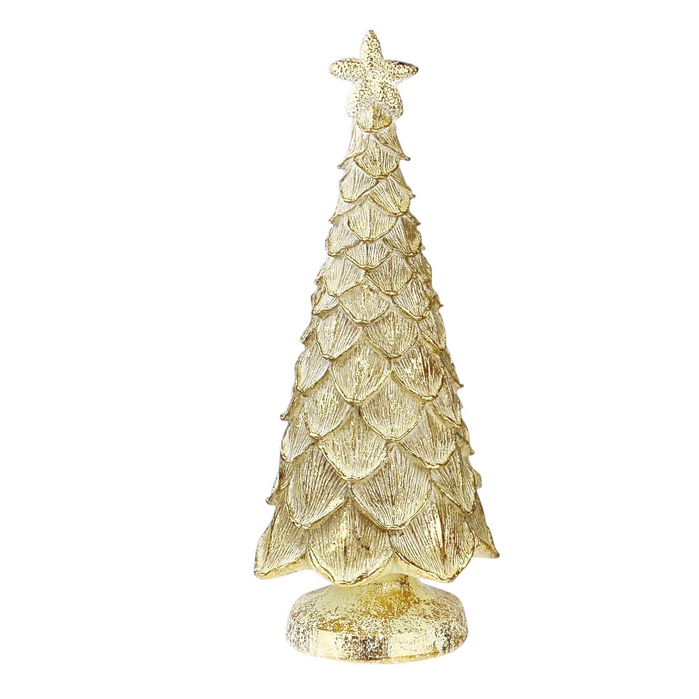 Deko-Baum Laviko goldfarben Polyresin
