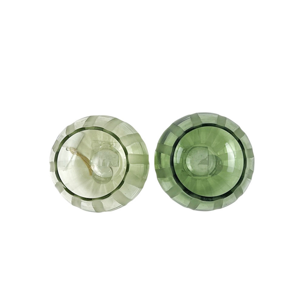2 Stück Windlicht-Set Mocci Teelicht Glas Set