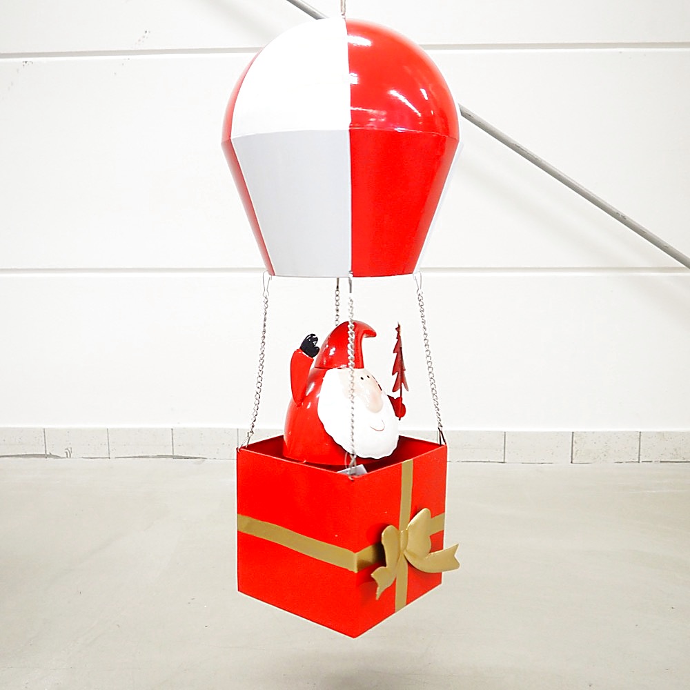 Deko-Objekt Weihnachtsmann Balloon H78cm