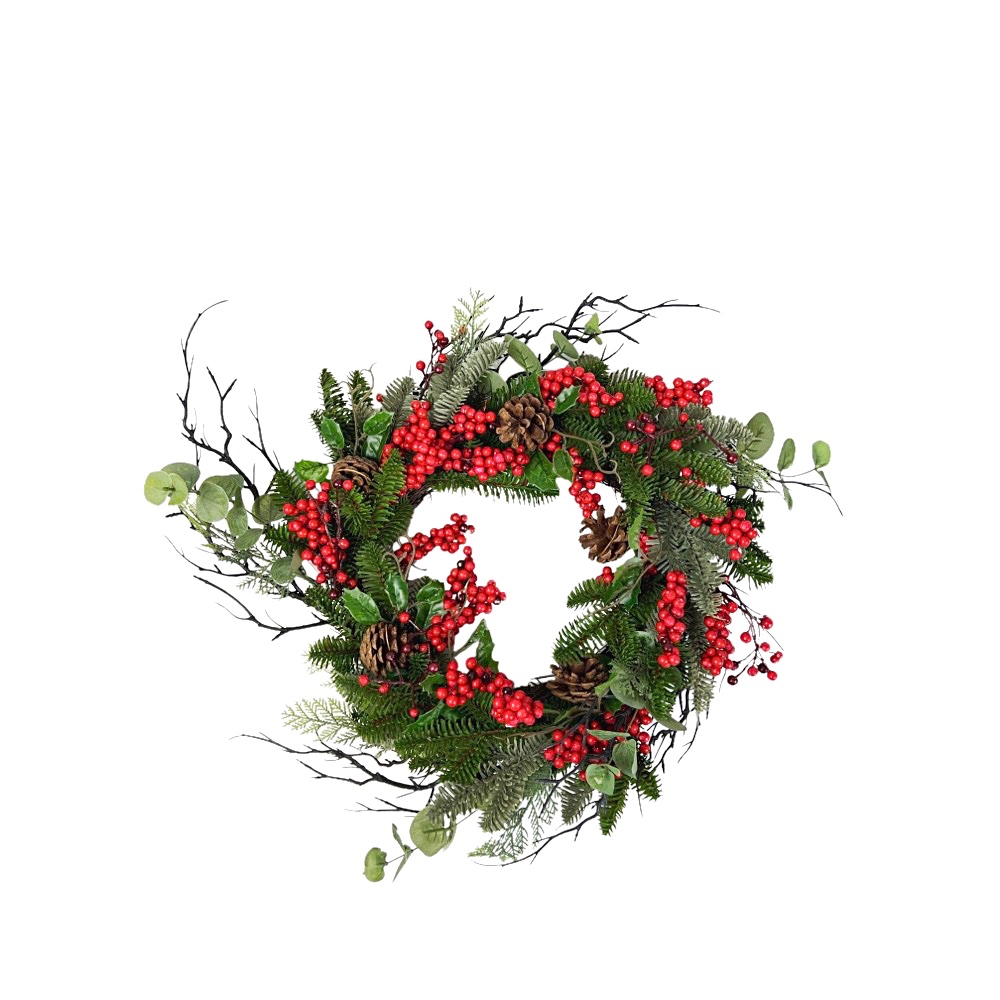 Künstlicher Weihnachtskranz Addy Ø 40 x H 10 cm