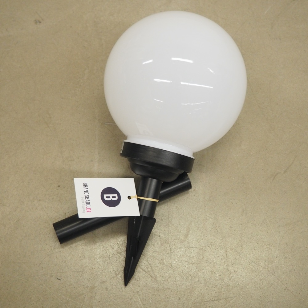 LED Solarleuchte Zindy Kunststoff Ø 20 x H 40 cm Garten-Deko