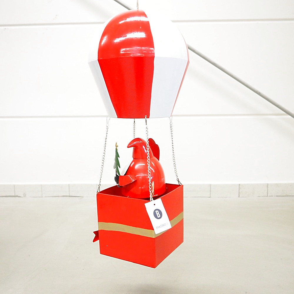 Deko-Objekt Weihnachtsmann Balloon H78cm