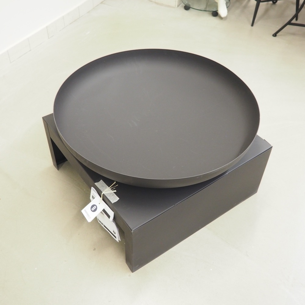 Feuerschale Bowl schwarz Stahl