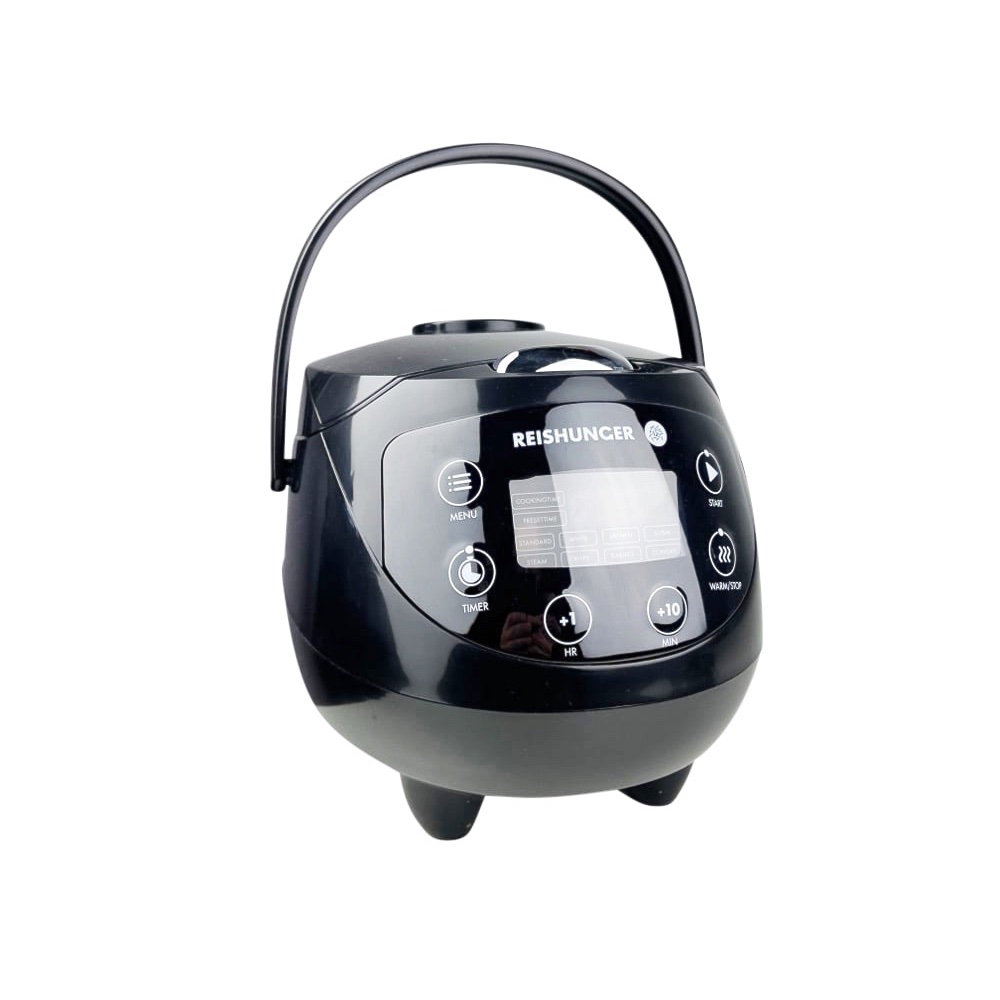 Digitaler Mini-Reiskocher Pro BPA-frei Schwarz Kunststoff