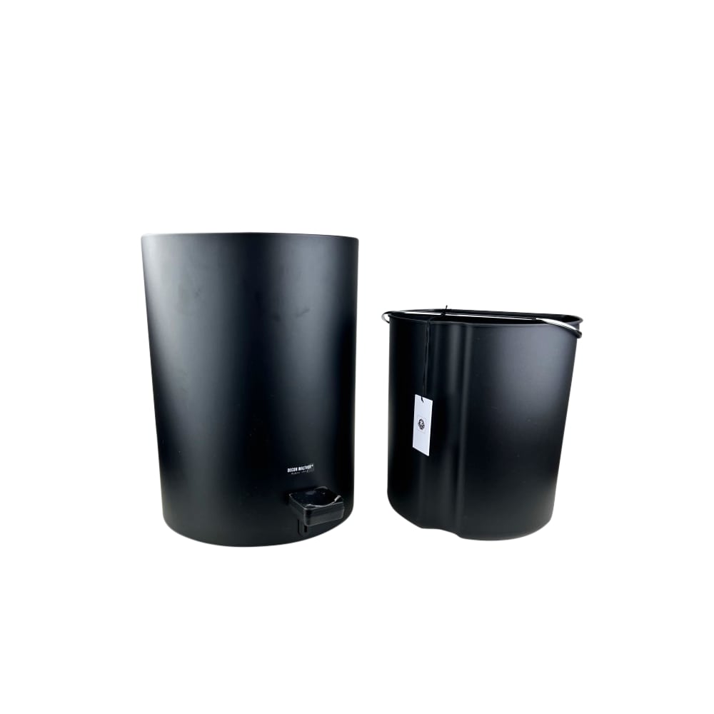 Treteimer Rachel 6 Liter Edelstahl Schwarz Modern