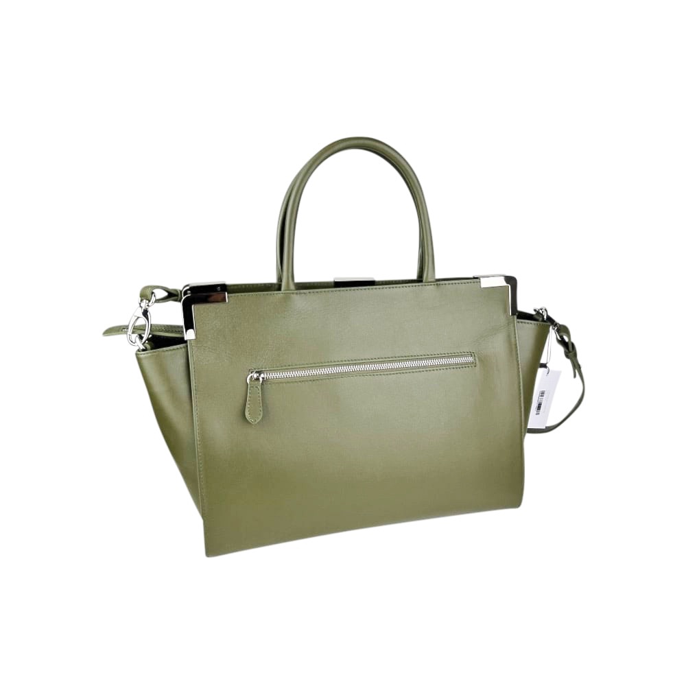 Leder-Handtasche Sac À Main Cute Grün Rindsleder