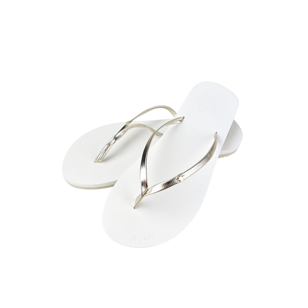 Flip-Flops Chick Gr. 39 Weiß Gold