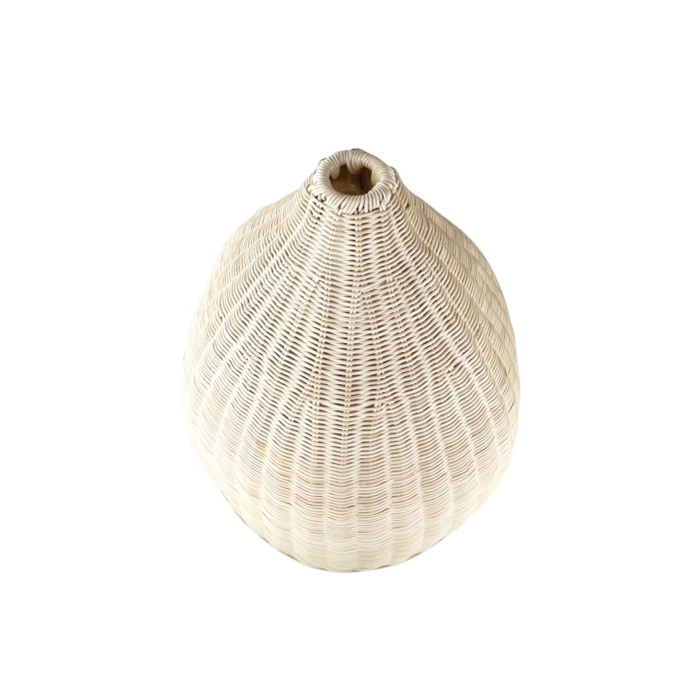 Haustierbettchen ca. 45 x 45 x 57 cm natürliches Rattan