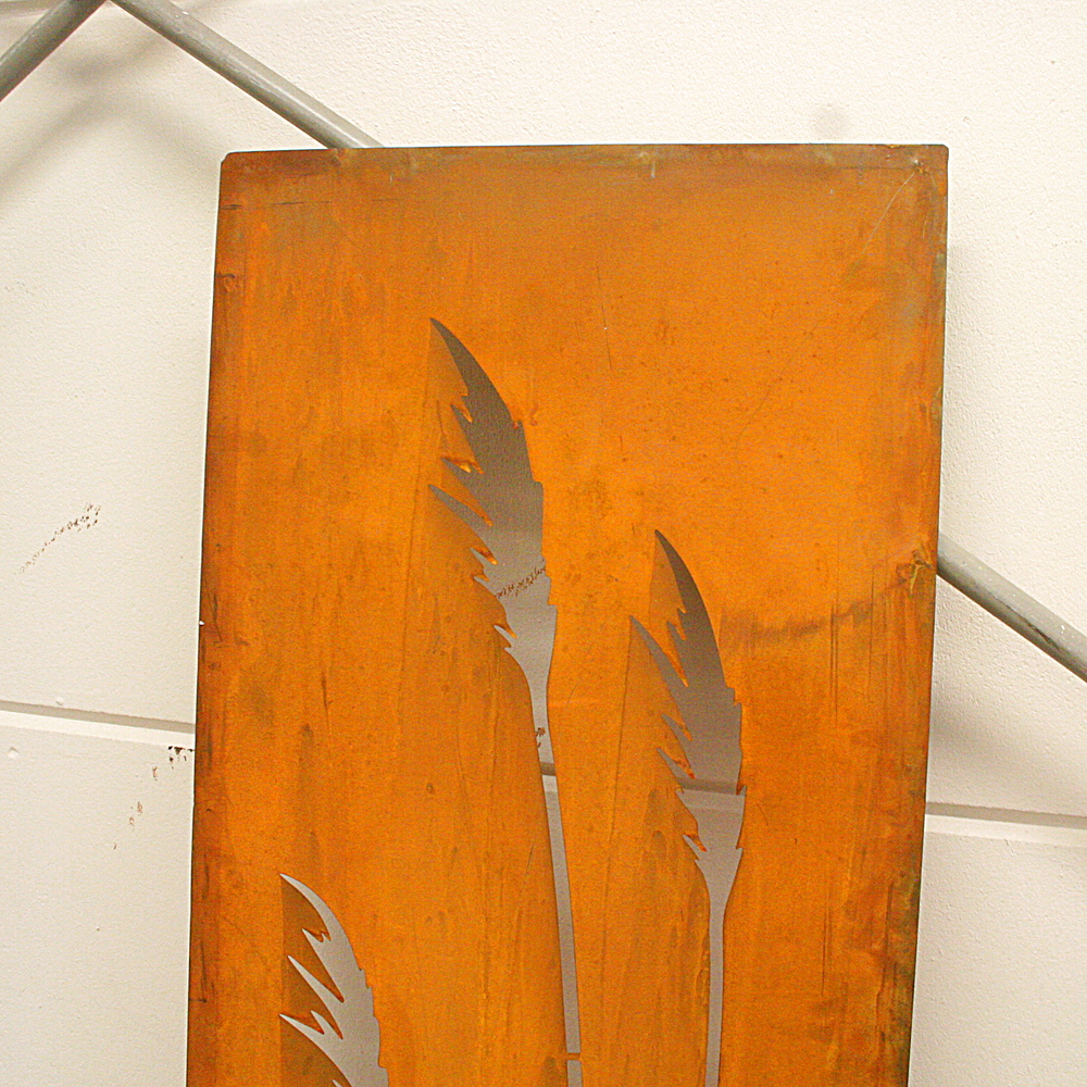 Deko-Objekt Rost-Sichtschutz Dünengräser ca. 150 cm hoch Gingar