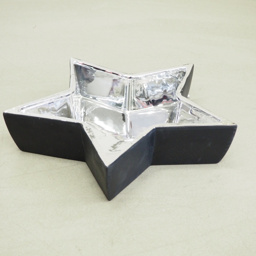 Servierschale Claire, Ø 34 cm Sternform Schwarz