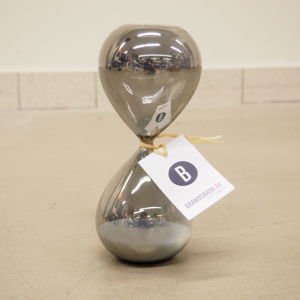 Sanduhr Eclectic Glas grau Ø 10 cm H 24 cm