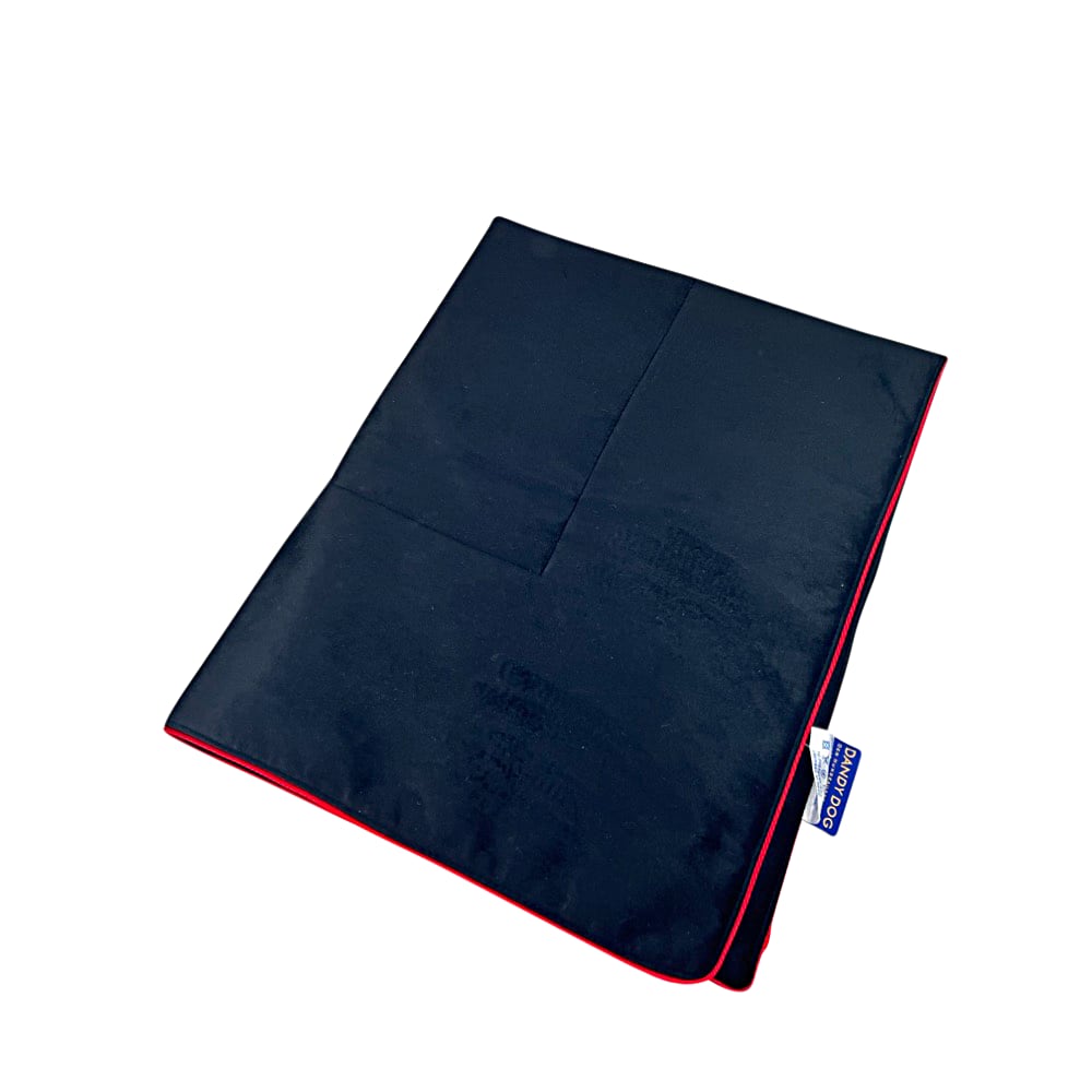 Samt-Hundedecke Magic Velvet  Größe L schwarz ca. 100 x 80 cm
